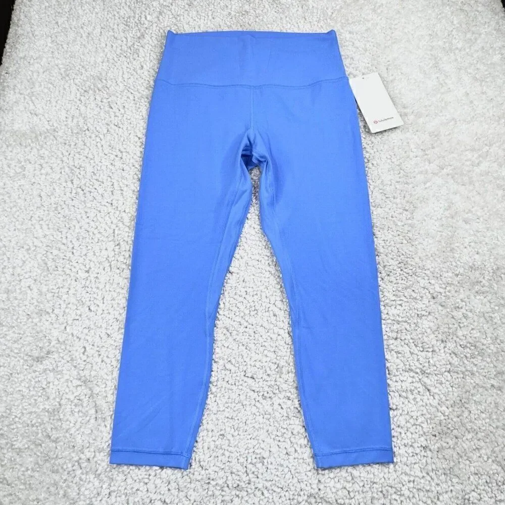 Lululemon Align High Rise Crop Legging Blue Nile 10